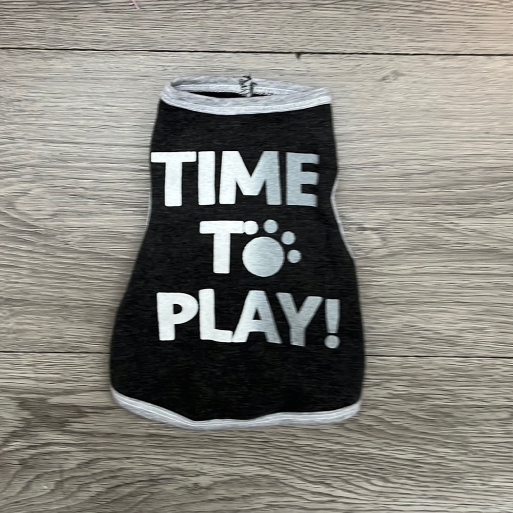 Dog tank top xs Time to play - Picture 1 of 3